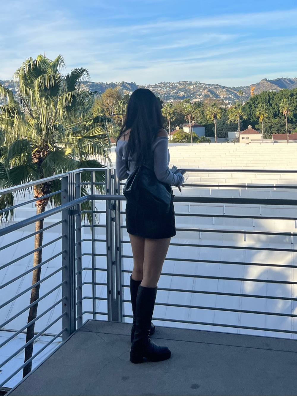 Genuine Leather Black Knee-High Long Boots Real Leather Boots